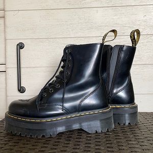 Dr. Martens Jason Smooth Leather Platform Boots Black